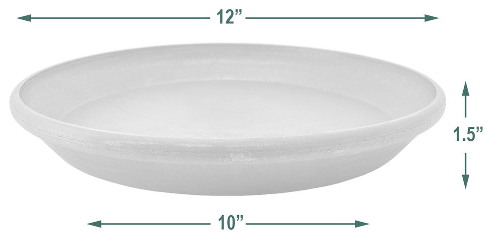 Single Slip Saucer, Terra-Cotta, Medium
