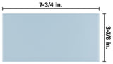 Projectos Matte Ceramic Floor and Wall Tile, Sky Blue