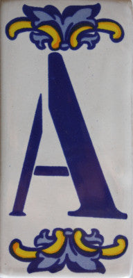 Villa Mexican Tile House Letter A