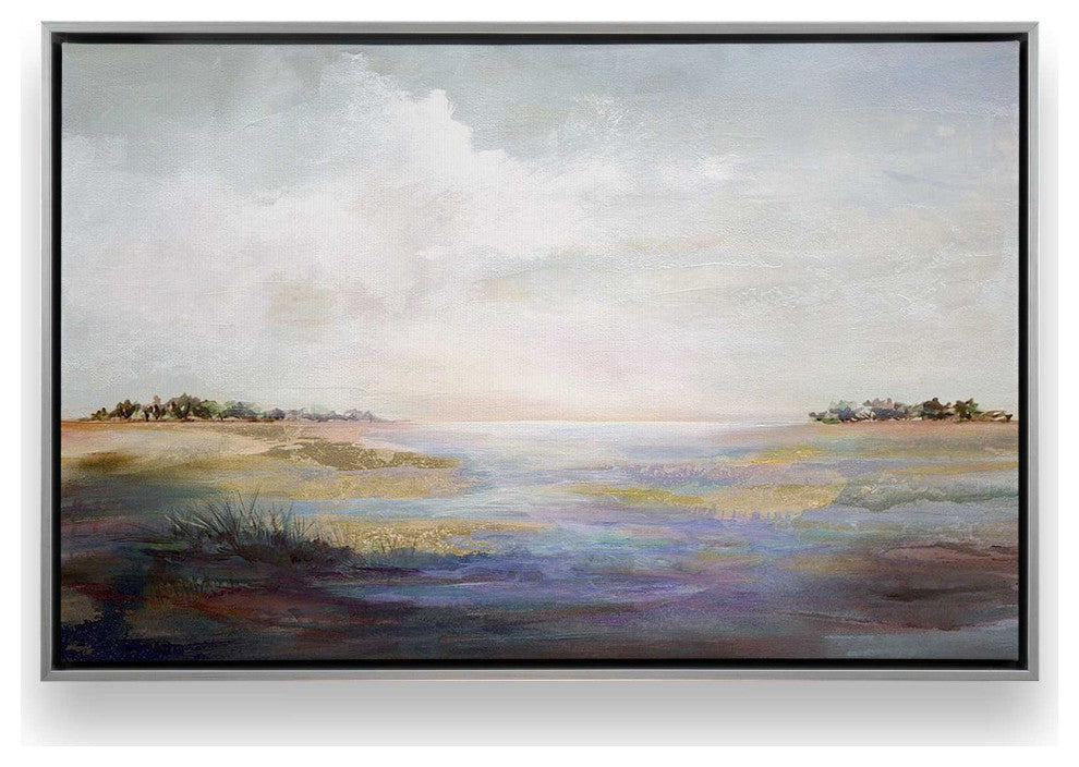 "Whispering Reverie" - A Serene Coastal Scene for Sophisticated Interiors