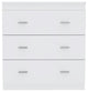 Dove Three Drawers, White