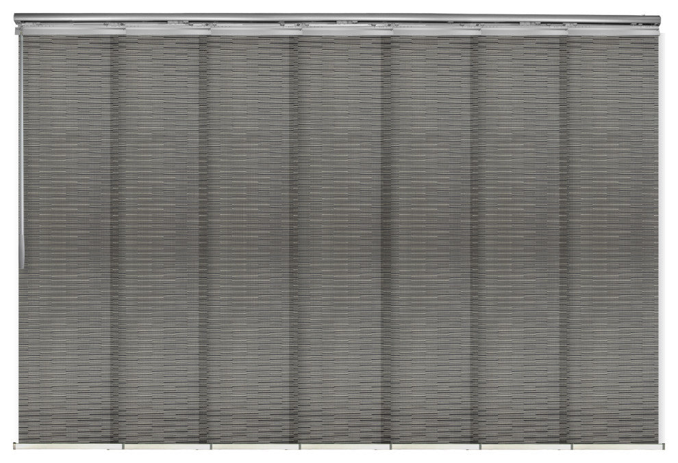 Kato 7-Panel Track Extendable Vertical Blinds 110-153"W