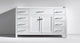 Caroline Bath Vanity, White, 60'', Single Sink, Cabinet only