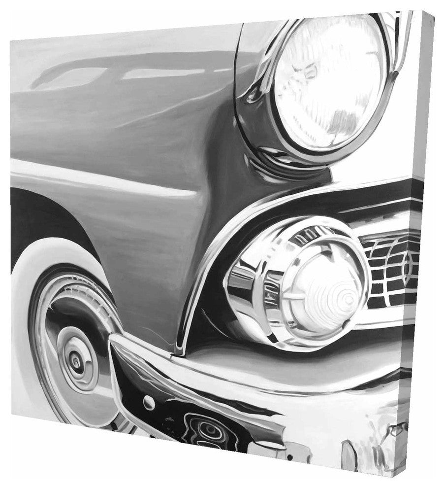 Beautiful Old Car, Fine Art Gallery Wrapped Canvas, 24"x24"