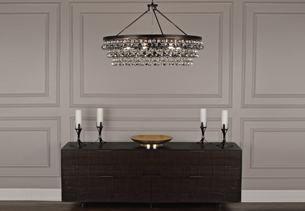 Bling Chandelier, Deep Patina Bronze