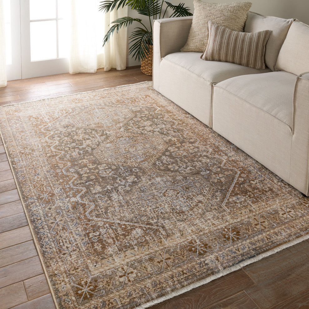 Vibe Zakaria Medallion Tan/Taupe Area Rug 8'X10'6"