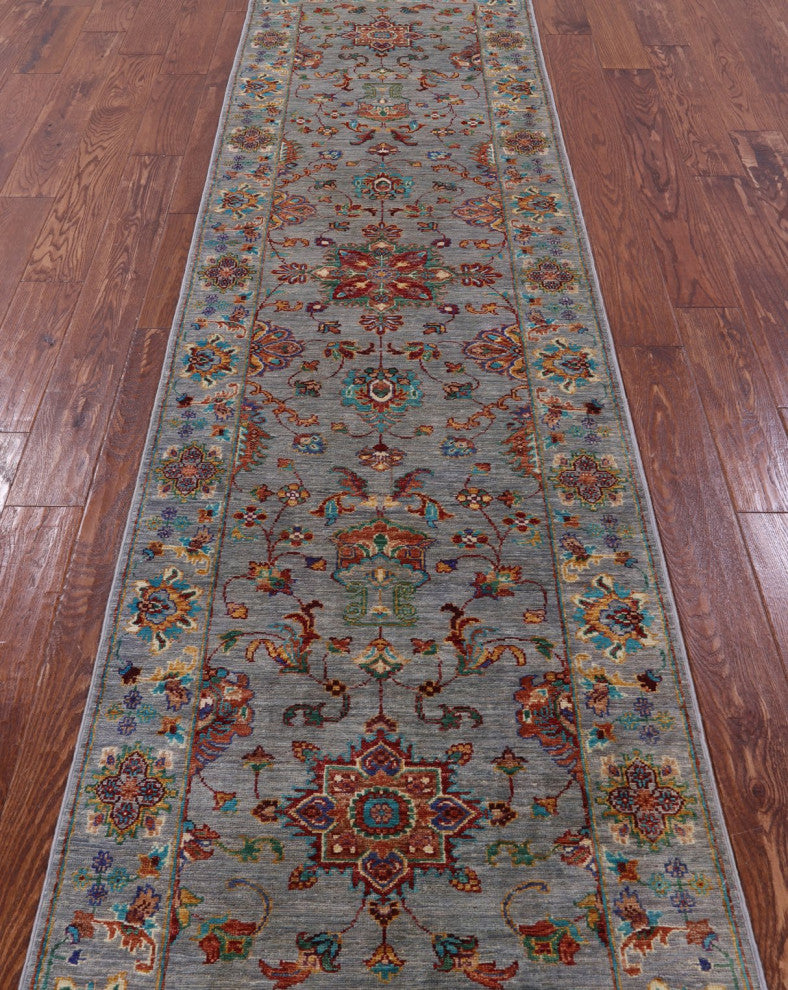Runner Persian Tabriz Handmade Rug 2' 8" X 9' 10" - Q12628