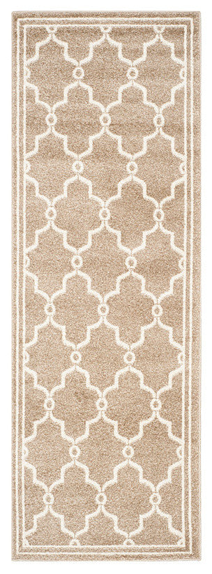 Safavieh Amherst Amt414S Geometric Outdoor Rug, Wheat/Beige, 11'0"x16'0"