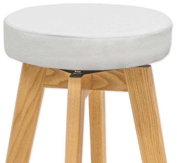 Mod Made Rex Modern Wood Counter Stool, White