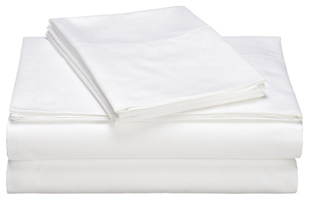 600 Thread Count 100% Long-Staple Cotton Hemstitch Sheet Set, King