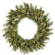 Pre-Lit Jack Pine Artificial Christmas Wreath, Clear Lights, 36"
