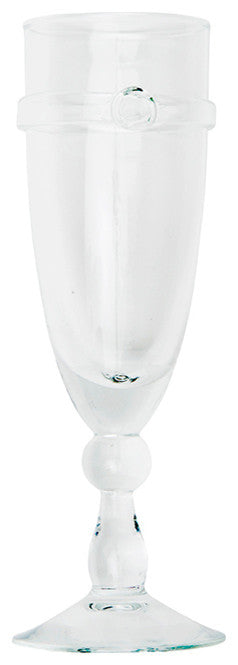 Charlotte Hand-Blown Champagne Flute Glasses, Set of 6