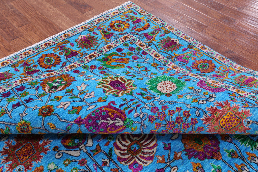 8' 4" X 10' 0" Persian Wool & Silk Hand-Knotted Rug - Q13500