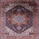Ahgly Company Indoor Square Mid-Century Modern Area Rugs, 8' Square