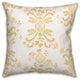 Green Floral Crest 18x18 Spun Poly Pillow