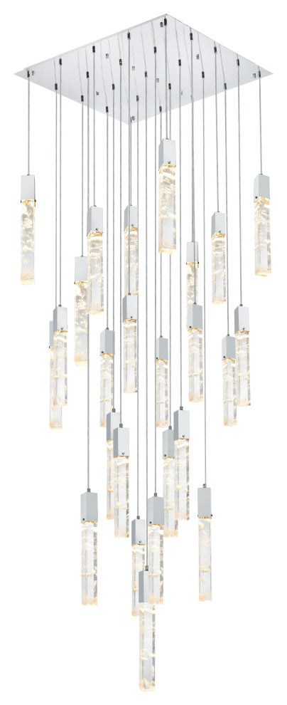 Home Living 36" Chandelier, Chrome