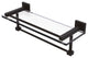 Montero 16" Glass Shelf with Towel Bar, Oil Rubbed Bronze