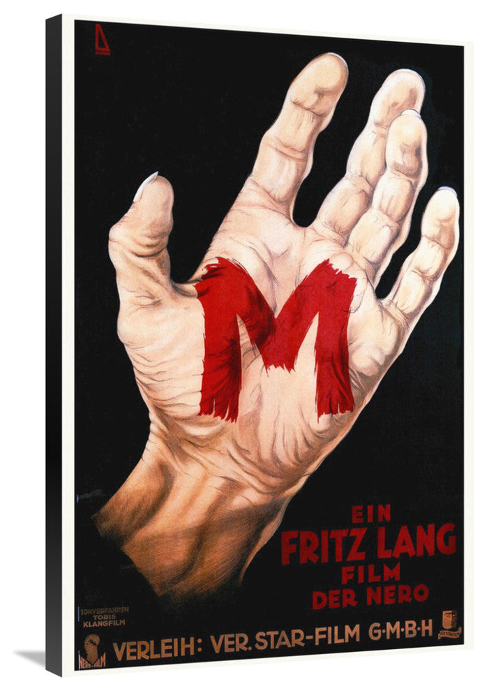 "M by Fritz Lang" Stretched Canvas Giclee by Hollywood Photo Archive, 24x36"