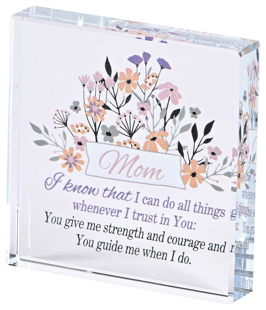 Tabletop Glass Mom I Know That I Can 3x3