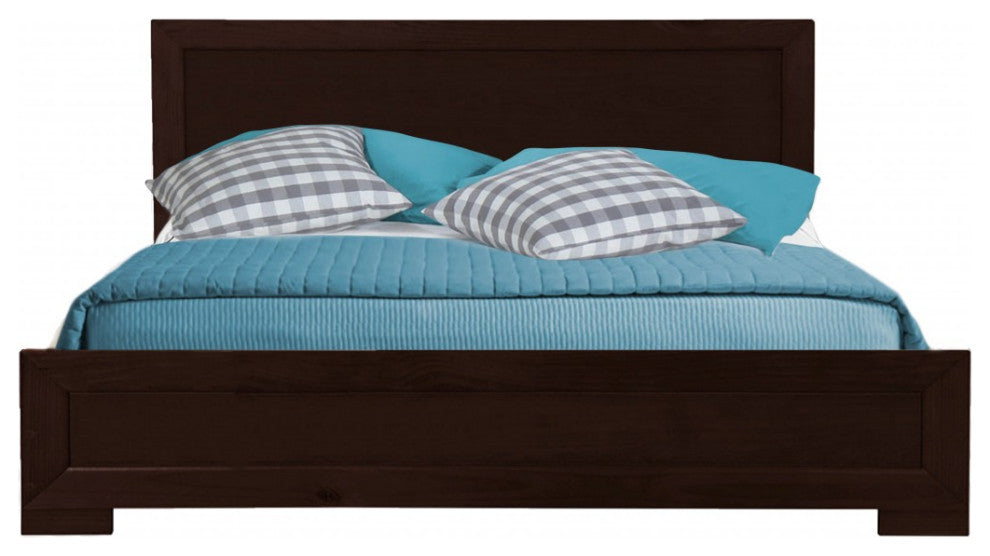 Espresso Wood Full Platform Bed