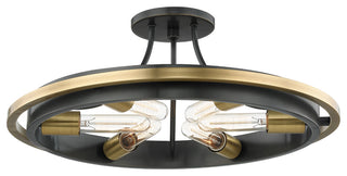 Chambers 6-Light Flush Mount, Aged Old Bronze