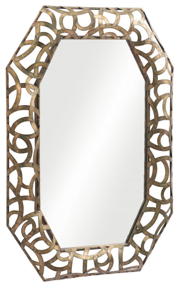 Kin Mirror Antique Gold