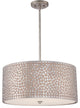 Quoizel CKCF2822OS Four Light Pendant Confetti Old Silver