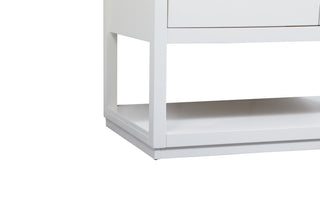 42" Single Bathroom Vanity, White, With Backsplash