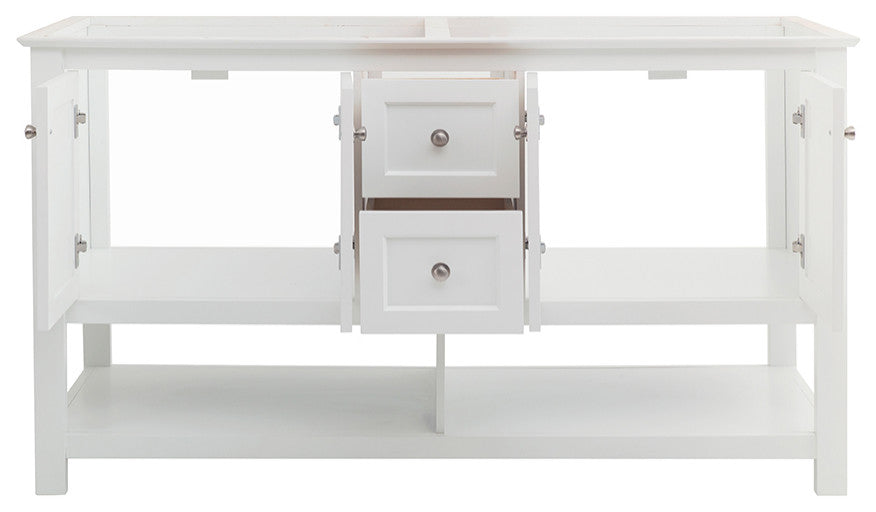 Fresca Manchester 60" White Double Sink Cabinet