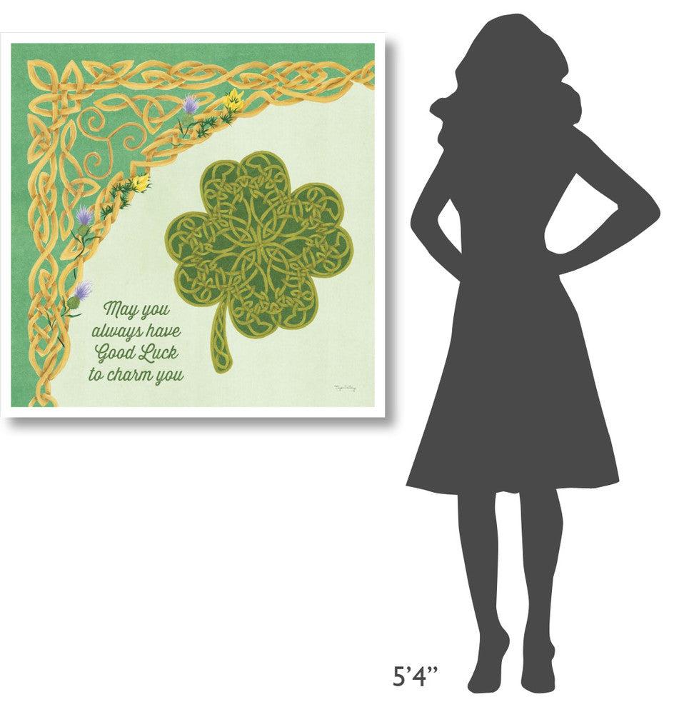 "Celtic Charm I" Digital Paper Print by Elyse DeNeige, 38"x38"