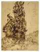 "Cypresses (Les CyprÃ¨s), June 1889" Print by Vincent van Gogh, 25"x32"