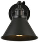 1 Light Black Bath Sconce