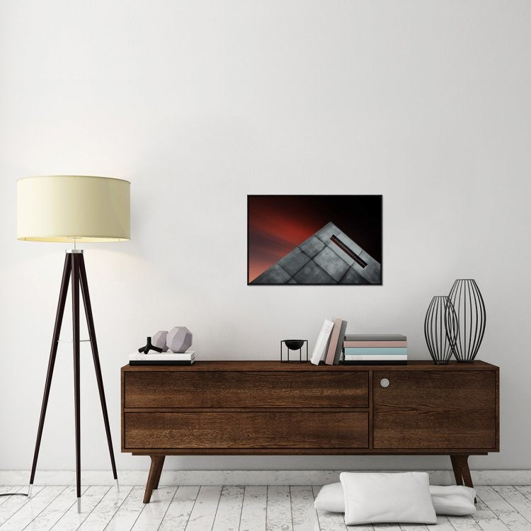 "Airmail Box" Framed Canvas Giclee by Gilbert Claes, 31x21"