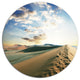 Fantastic View Of Desert Dunes, Landscape Round Wall Art, 23"