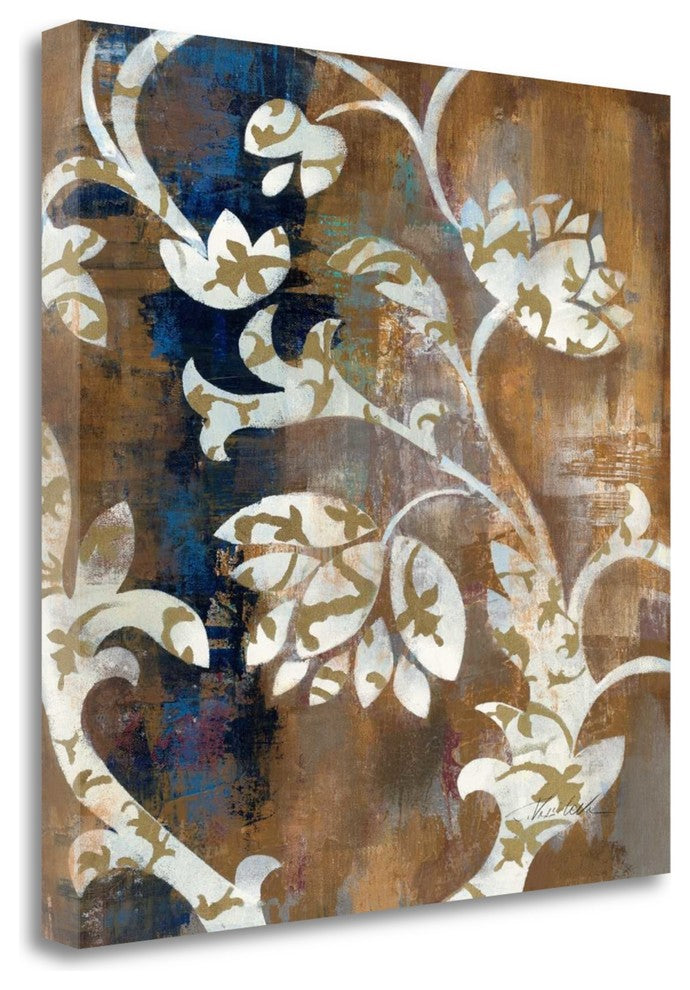 "Moonlight Magnolia Silhouette II" By Silvia Vassileva, Gallery Wrap Canvas