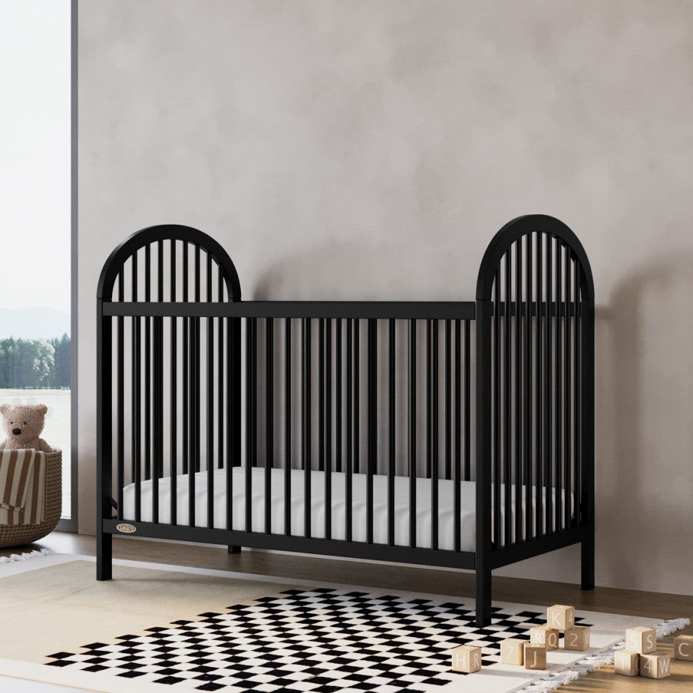 Graco Olivia 3-in-1 Convertible Crib, Black