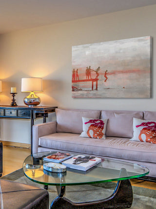 "Jump In Lake" Fine Art Canvas Print, 45"x30"