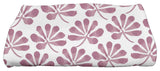 Ina, Floral Print Bath Towel, Purple
