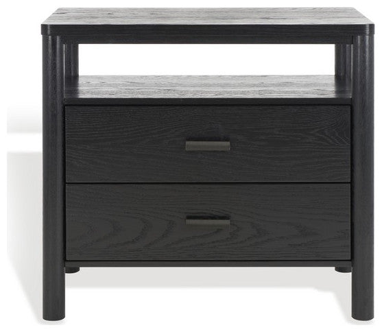 Safavieh Jaylessa Wood Nightstand Black