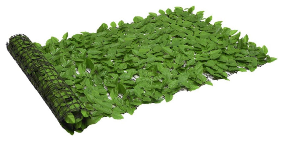 Vidaxl Balcony Screen With Green Leaves 118.1"x39.4"