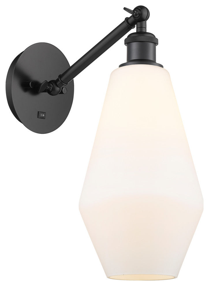 Innovations 317-1W-BK-G651-7-LED 1-Light Sconce, Matte Black