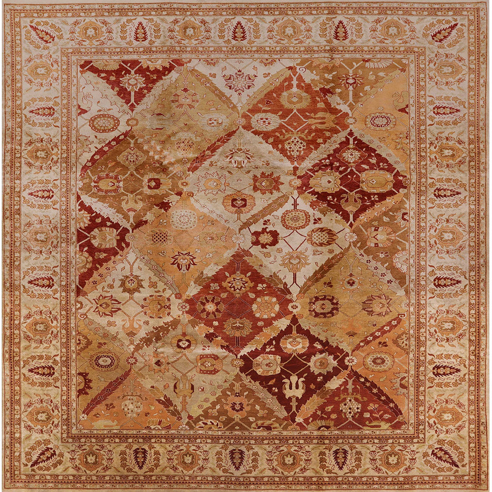 Ahgly Company Indoor Square Mid-Century Modern Area Rugs, 4' Square