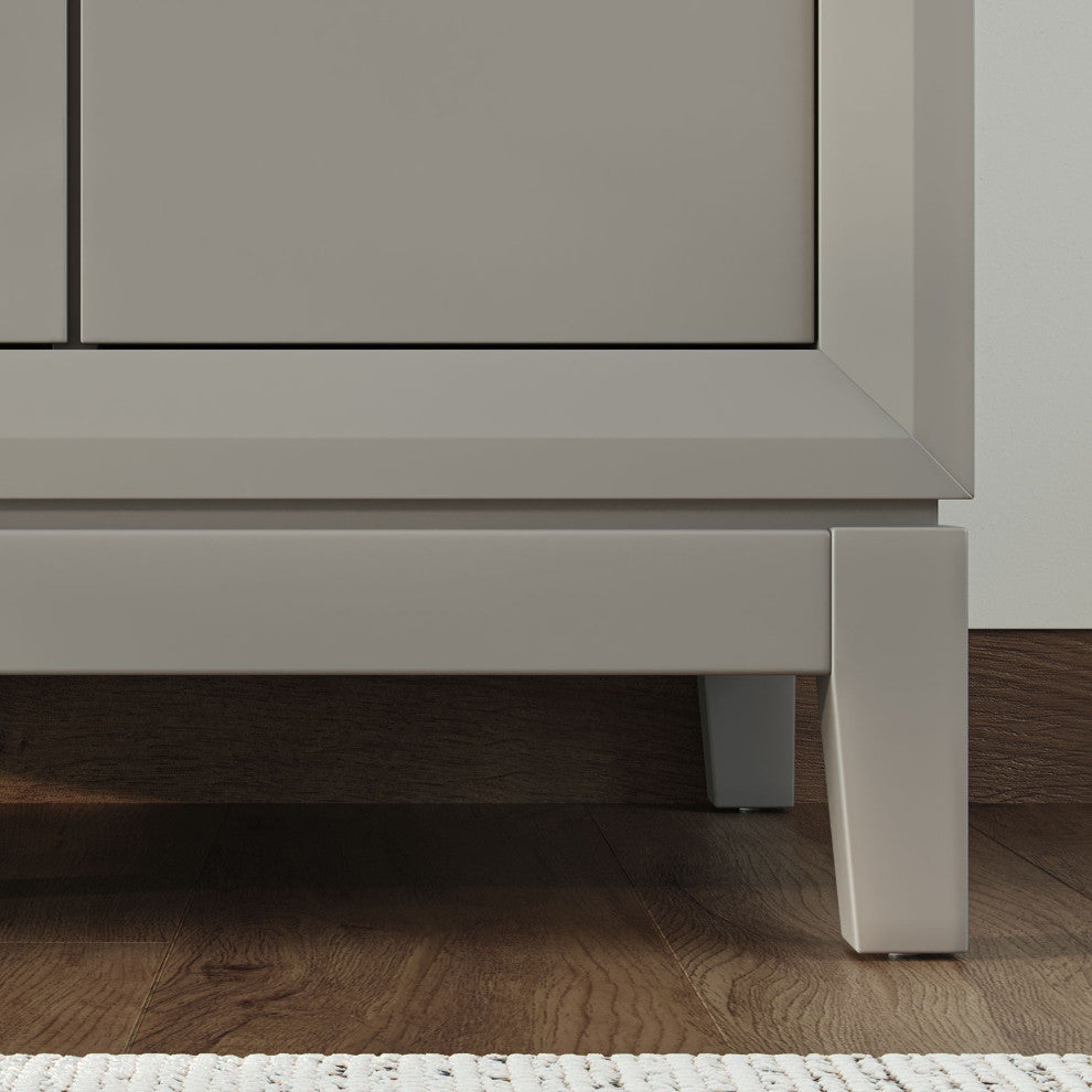 The Ezra Bathroom Vanity, Cashmere Gray, 36", Single Sink, Freestanding