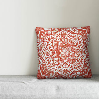 Coral Mandala 18x18 Spun Poly Pillow