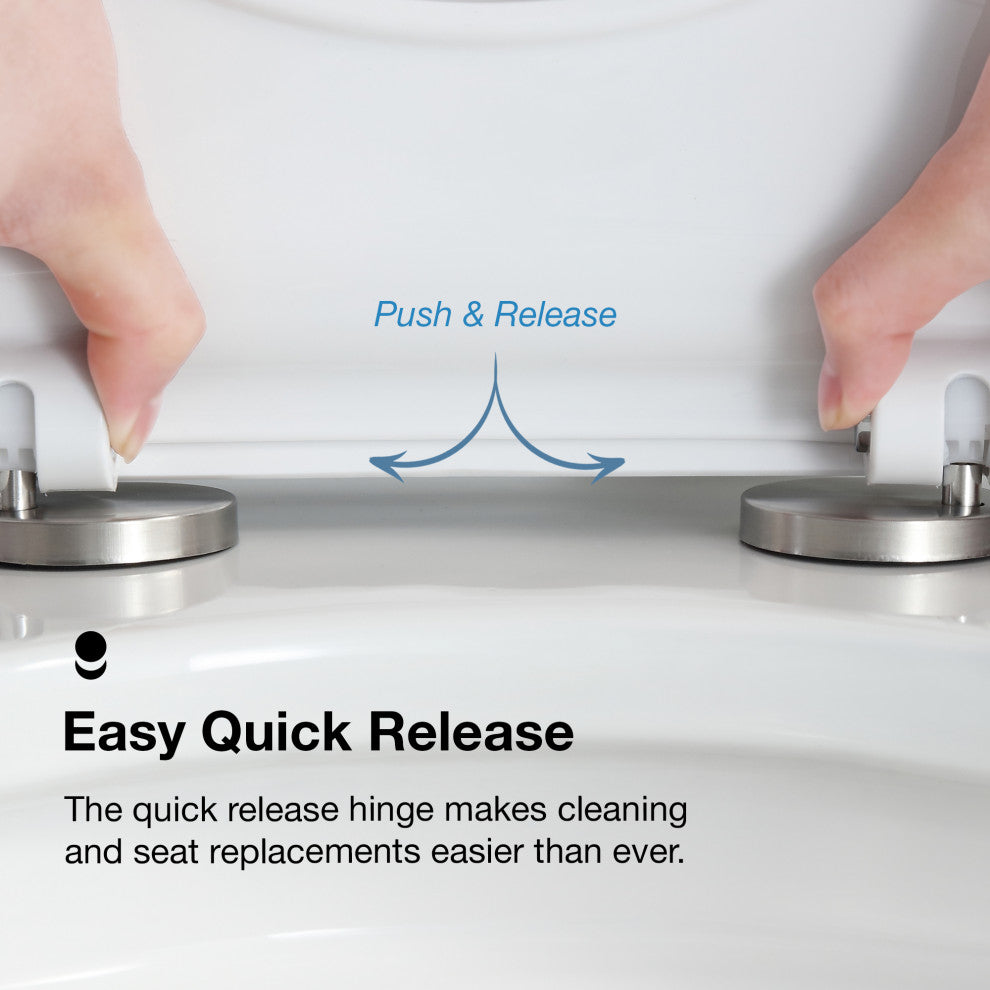 OVE Decors Pack of 2 Jade Elongated Toilet With Dual Flush and Soft Close Seat