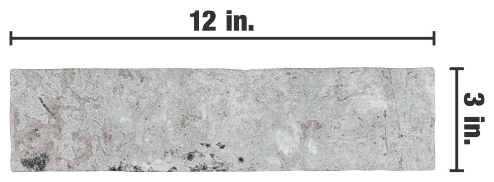 London Grey Glossy Ceramic Wall Tile