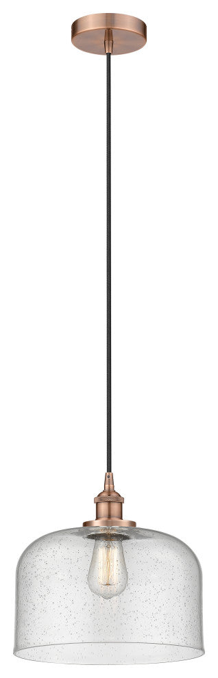Innovations 616-1PH-AC-G74-L 1-Light Mini Pendant, Antique Copper