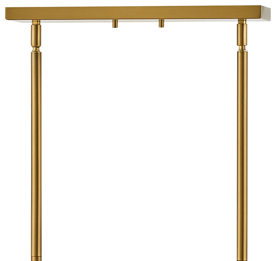 Hinkley Alchemy Chandelier, Lacquered Brass, 10 Light Linear