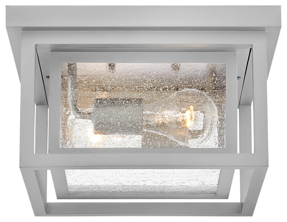 Hinkley Republic Small Flush Mount, Satin Nickel