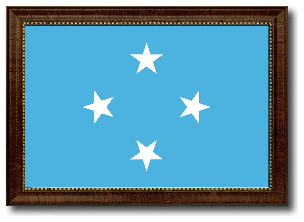 Micronesia Country Flag Canvas Print, 15"x21"
